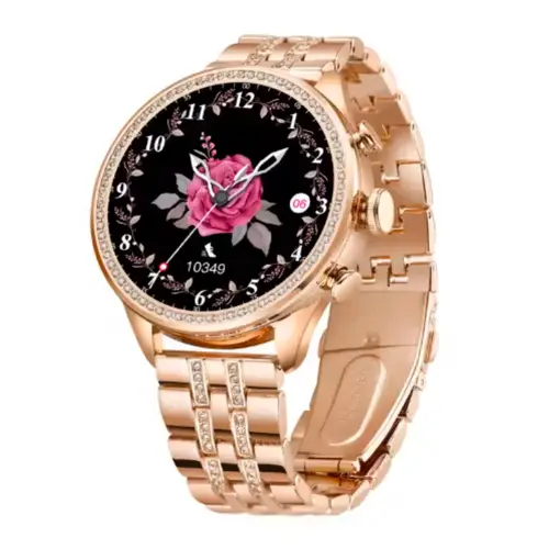 Gen 9 Ladies Double Straps Smart Watch in Pink — front view