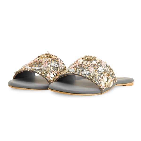 Grey Fancy Women Slipper EC0219 view 3