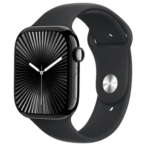 GS Series 10 AMOLED Smart Watch in Black — front view