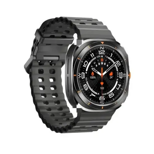 GT7 Ultra Smart Watch in Black — front view