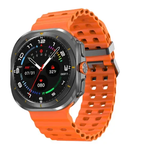 GT7 Ultra Smart Watch in Orange — front view