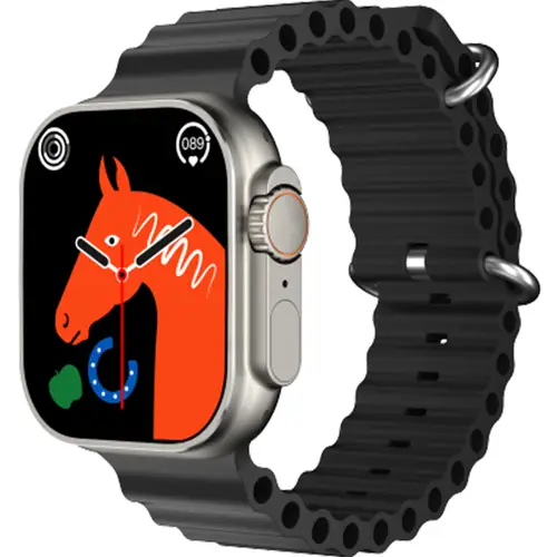 GW8 Ultra Smart Watch 49mm in Black — front view