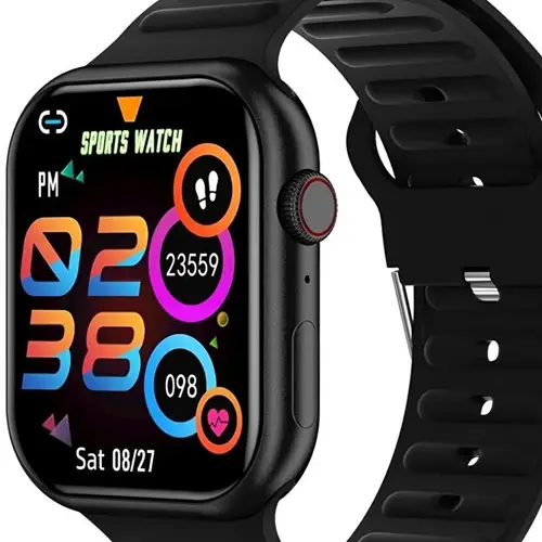 Gw9 Max Smart Watch in Black — front view