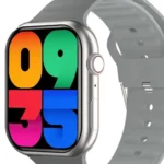 Gw9 Max Smart Watch in Silver — front view
