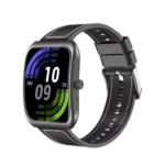 H5 Curved Screen Smart Watch in Black — front view