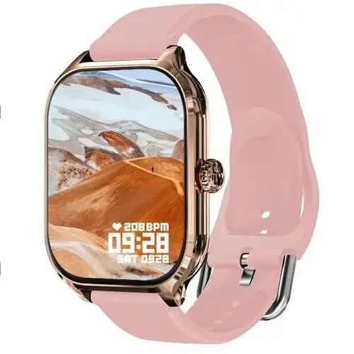 H9 New Smart Watch in Pink — front view