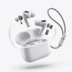 Haino Teko Germany Air 5 Wireless Earphone in White — front view