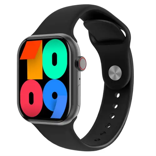 HD9 Pro Amoled Screen Smart Watch in Black — front view