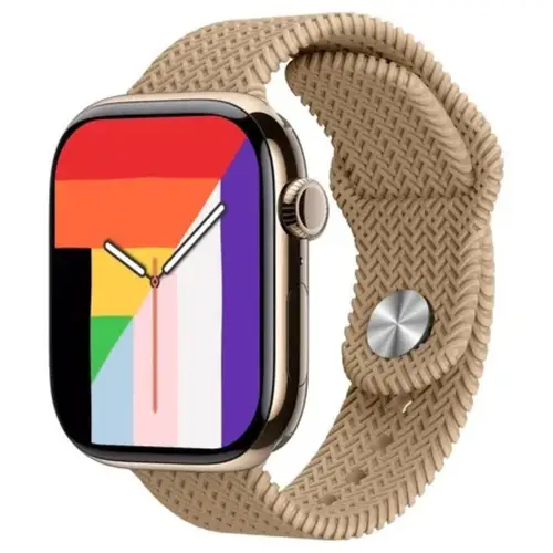 HK11 Pro Max Smart Watch in Gold — front view