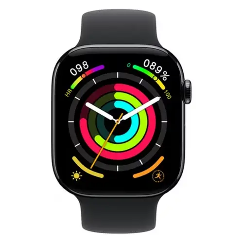 Hw X PRO Series 10 Smart Watch in Black — front view