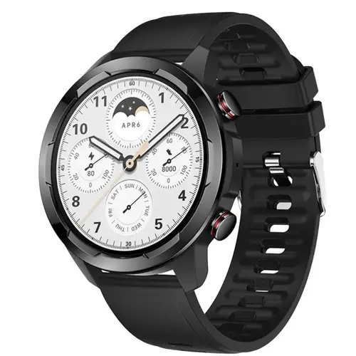 HX08 Smart Watch in Black — front view