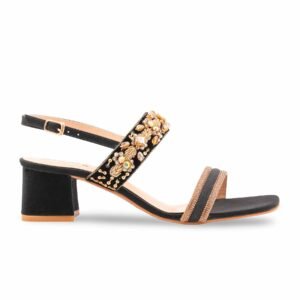 Golden Fancy Sandal For Women FN6253