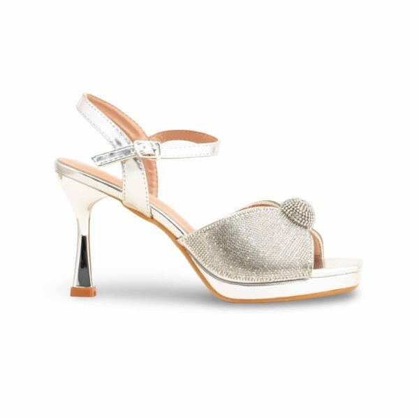 Silver Fancy Bridal Sandal FN6105
