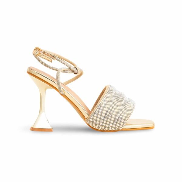 img-1-1110 Golden Fancy Bridal Sandal For Ladies FN6104