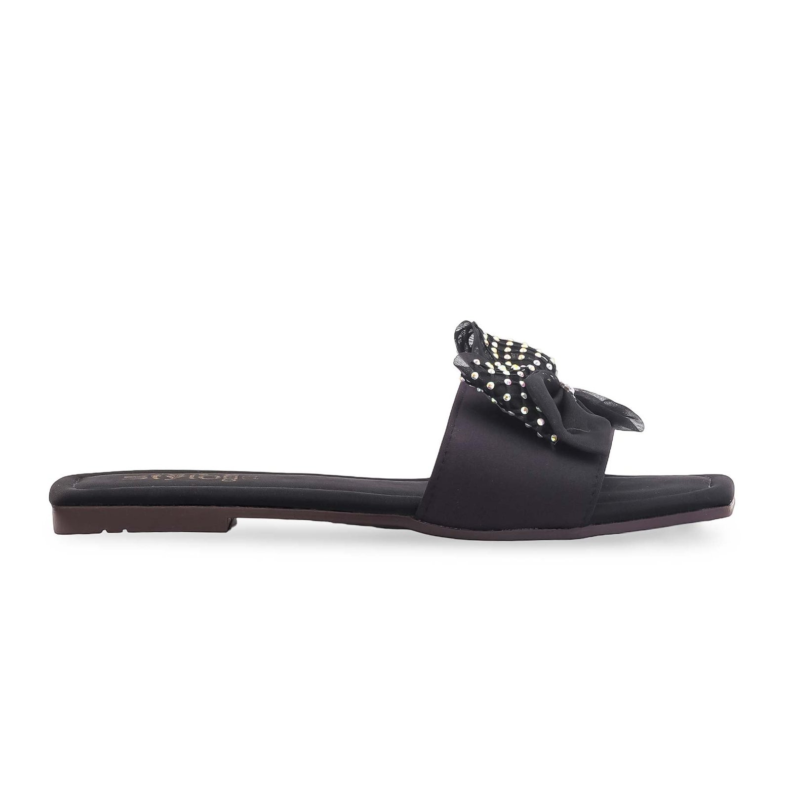 Black Casual Slipper For Women CL2224