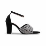 Black Fancy Sandal For Women FN6285