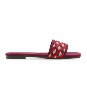 Maroon Casual Slipper For Women CL2195