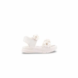 Girls White Casual Sandal KD5833