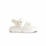 Girls White Casual Sandal KD5611