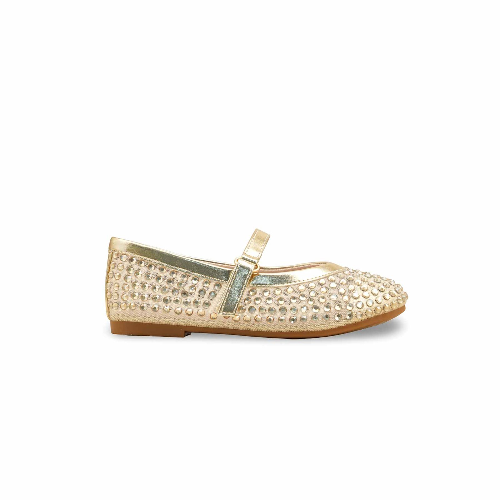 Girls Golden Casual Pumps KD2466