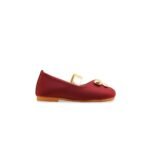 Girls Maroon Formal Pumps KD2584