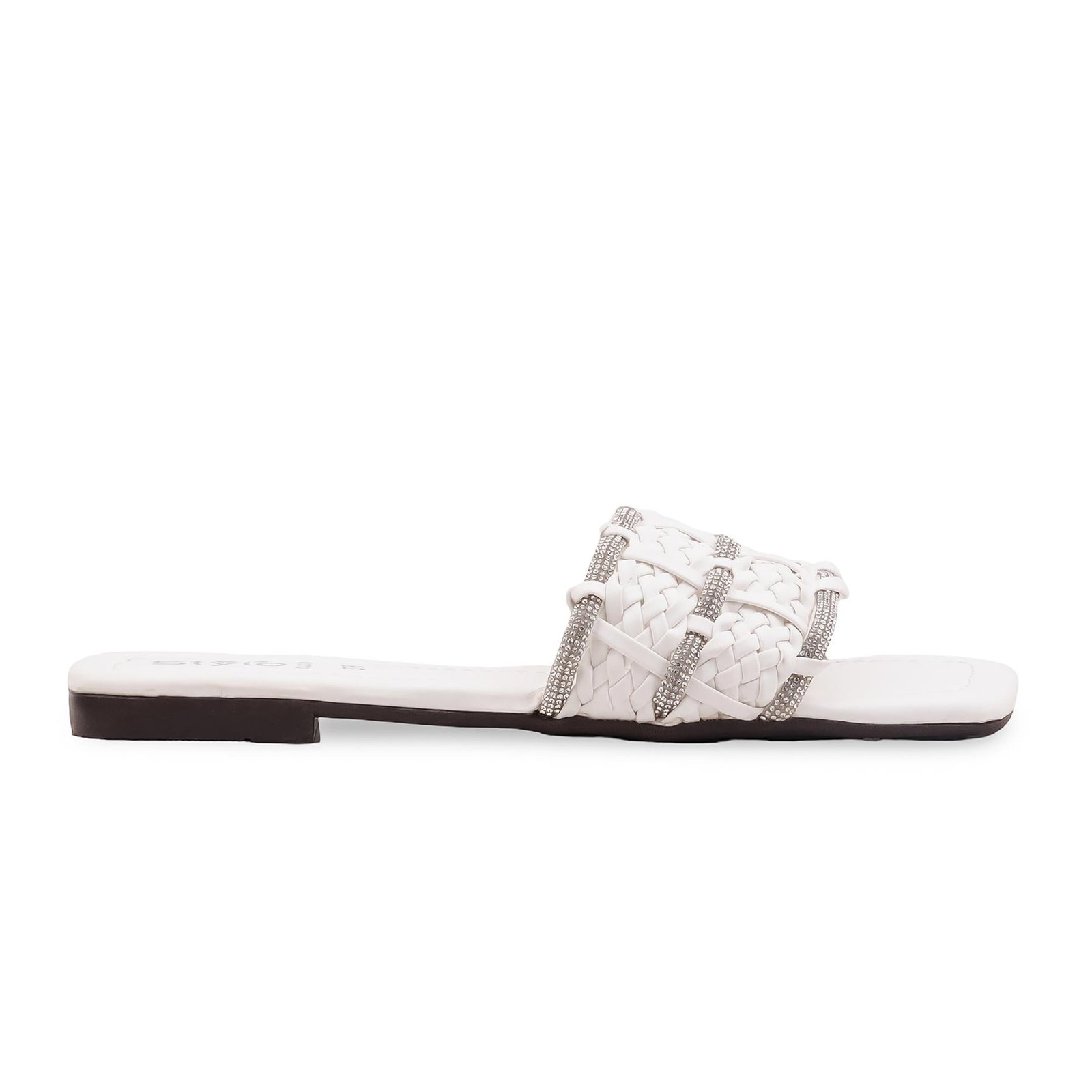 White Casual Slipper For Women CL2201