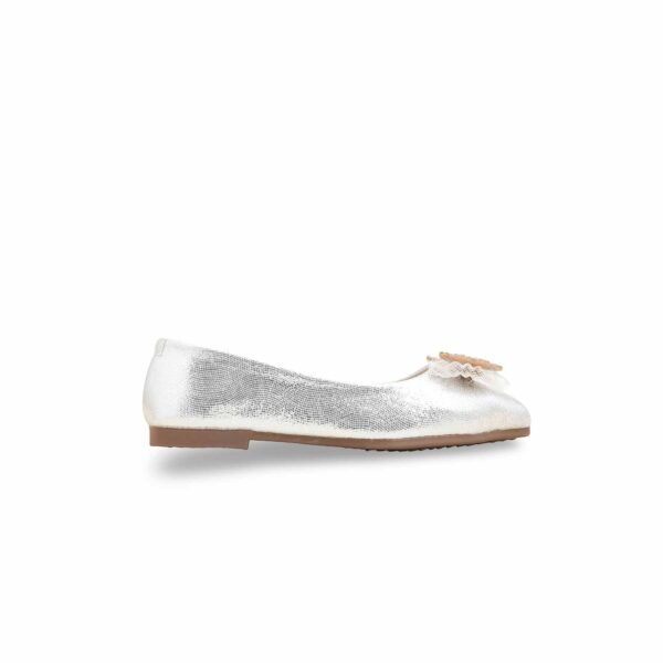 Girls Silver Fancy Pumps KD2535