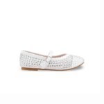Girls White Casual Pumps KD2467