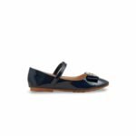 Girls Navy Casual Pumps KD2463