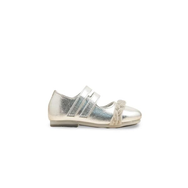 Girls Silver Fancy Pumps KD2494