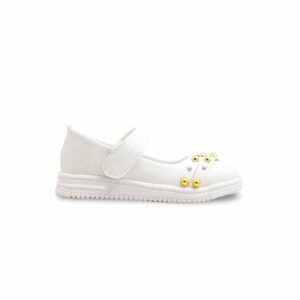 Girls White Formal Pumps KD2585