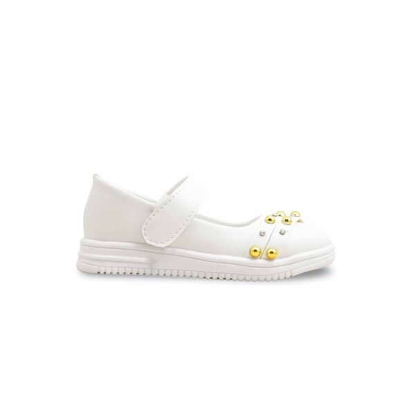 Girls White Formal Pumps KD2585