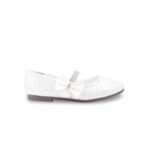 Girls White Fancy Pumps KD2622