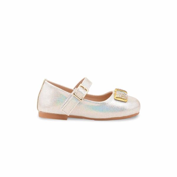 Girls Golden Fancy Pumps KD2583