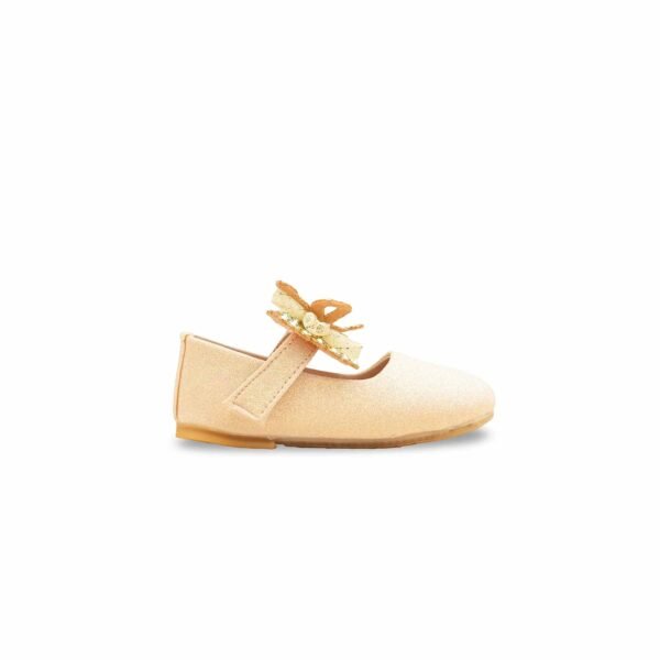 Girls Golden Fancy Pumps KD2594