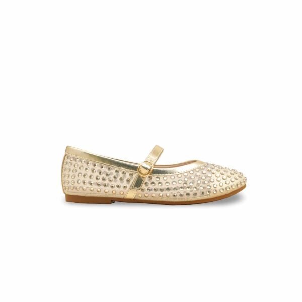 Girls Golden Casual Pumps KD2467