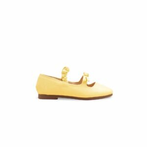 Girls Yellow Casual Pumps KD2641