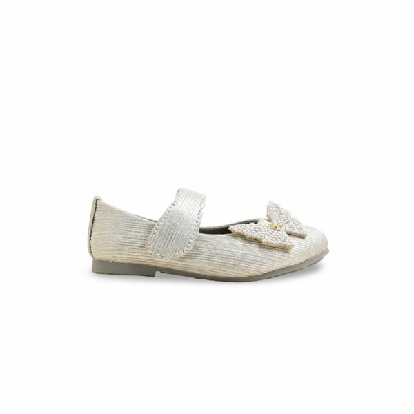 Girls Silver Fancy Pumps KD2470