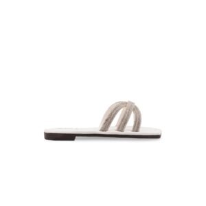 Girls White Fancy Slipper KD5924