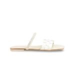 Girls Cream Formal Slipper KD5624