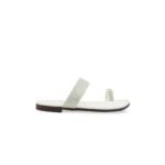 Girls White Casual Slipper KD5934