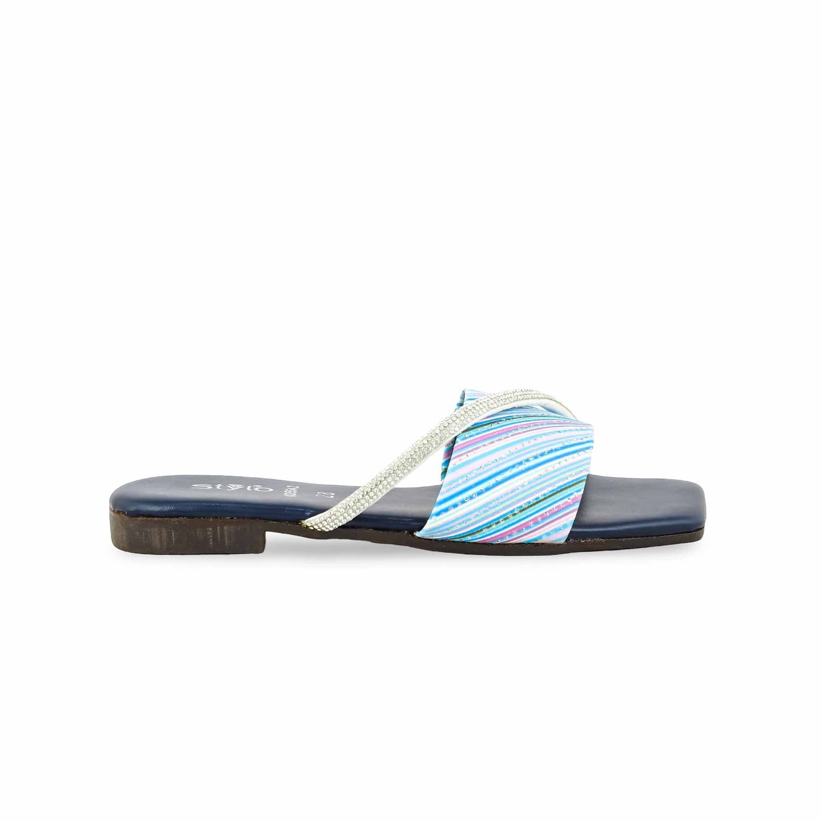 Girls Navy Casual Slipper KD5542
