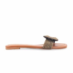 Mustard Formal Slipper For Ladies FR8465