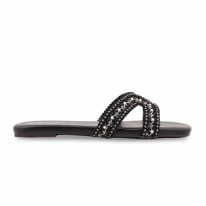 Black Formal Slipper For Ladies FR8531