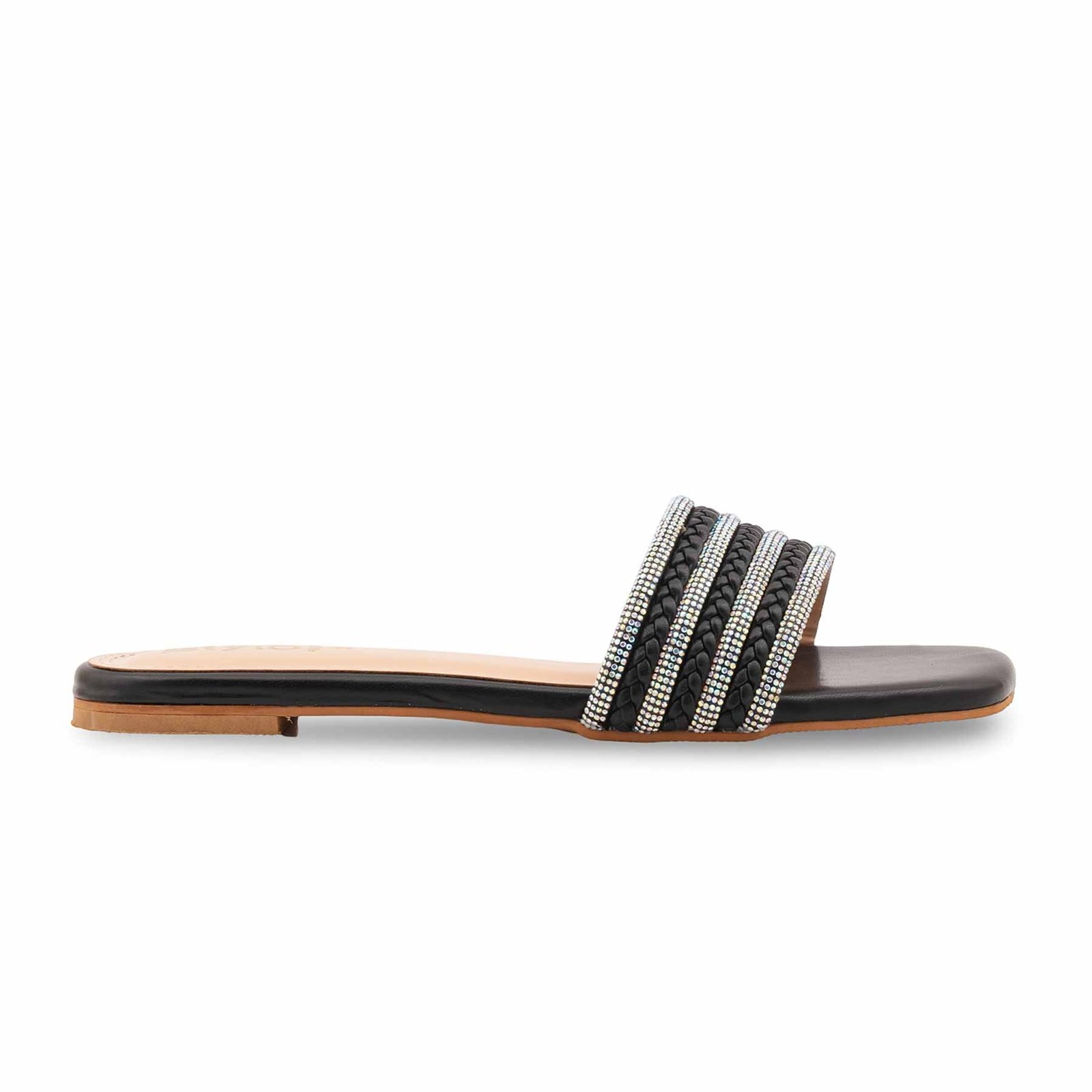 Black Formal Slipper For Ladies FR8463