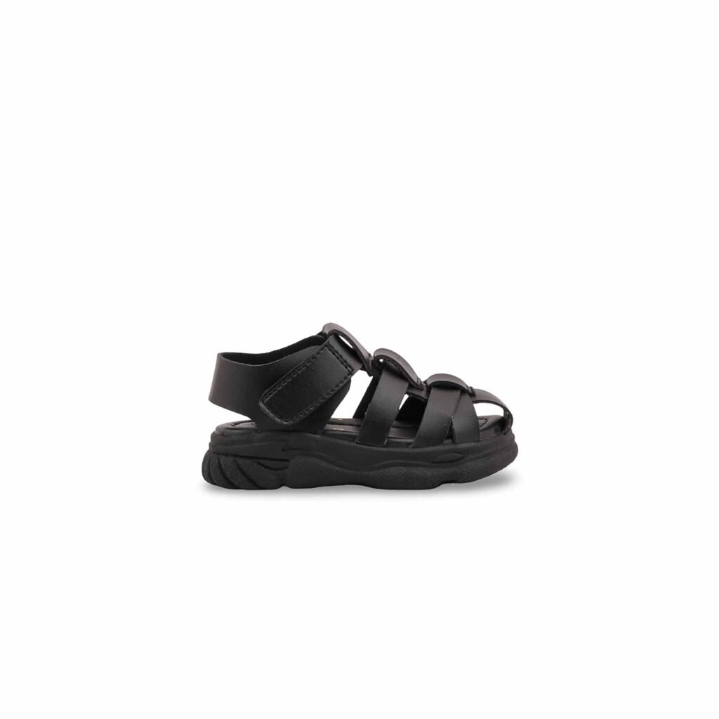 Boys Black Formal Sandal KD2677