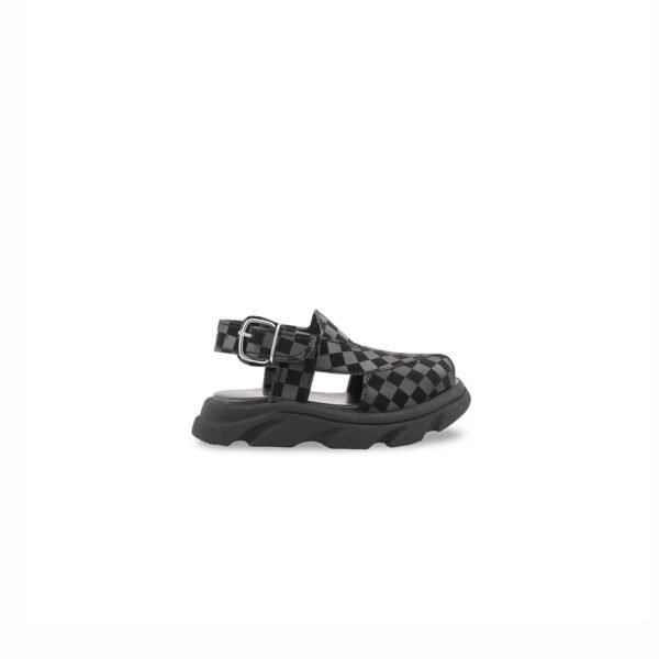Boys Black Peshawari Chappal KD4959
