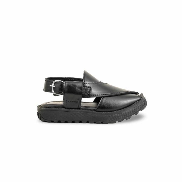 Boys Black Peshawari Chappal KD9993