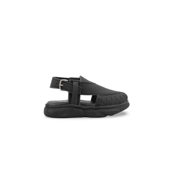 Boys Black Peshawari Chappal KD4976