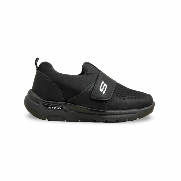 Boys Black Casual Canvas KD2533